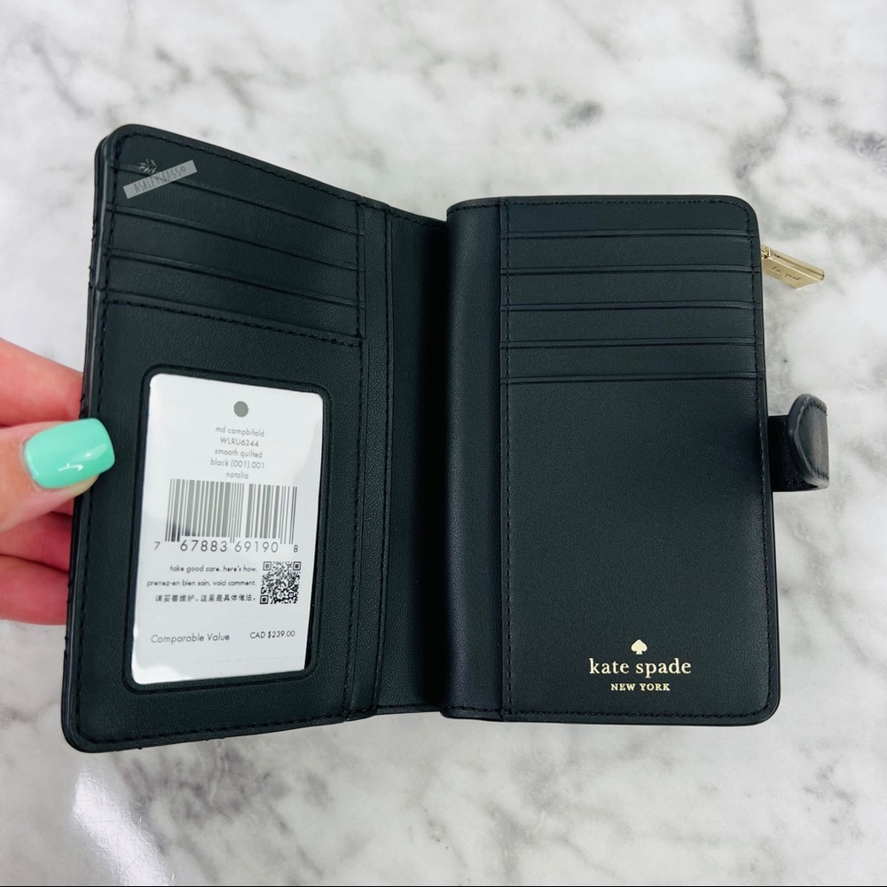 Kate Spade Natalia Quilted Leather Top Handle Satchel Crossbody & Medium Wallet - Picture 15 of 16